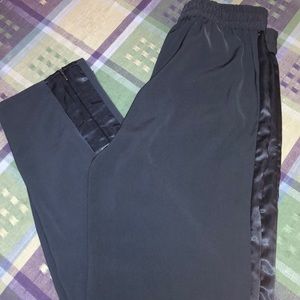 Women’s H and M Blue Striped Dress Pants